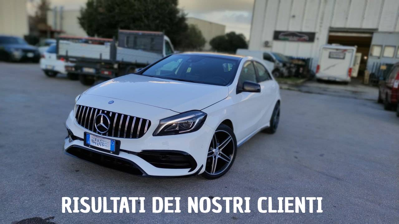 GRIGLIA ADATTA PER MERCEDES CLASSE A W176 2015-2018 LOOK CROMATA DESIGN SPORTIVO