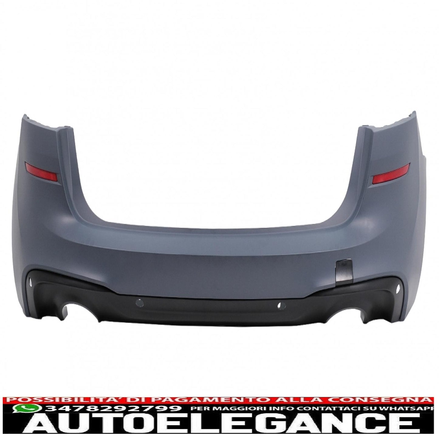 body kit suitable for bmw 2 series f45 lci active tourer (05.2017-12.2019) m-technik design double outlet for single exhaust