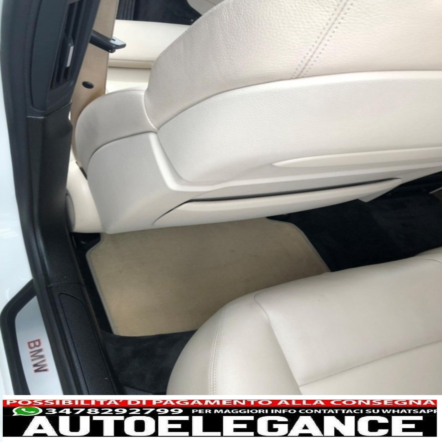 Beige carpet mat suitable for bmw 7 series (f01) 11/2008-09/2015
