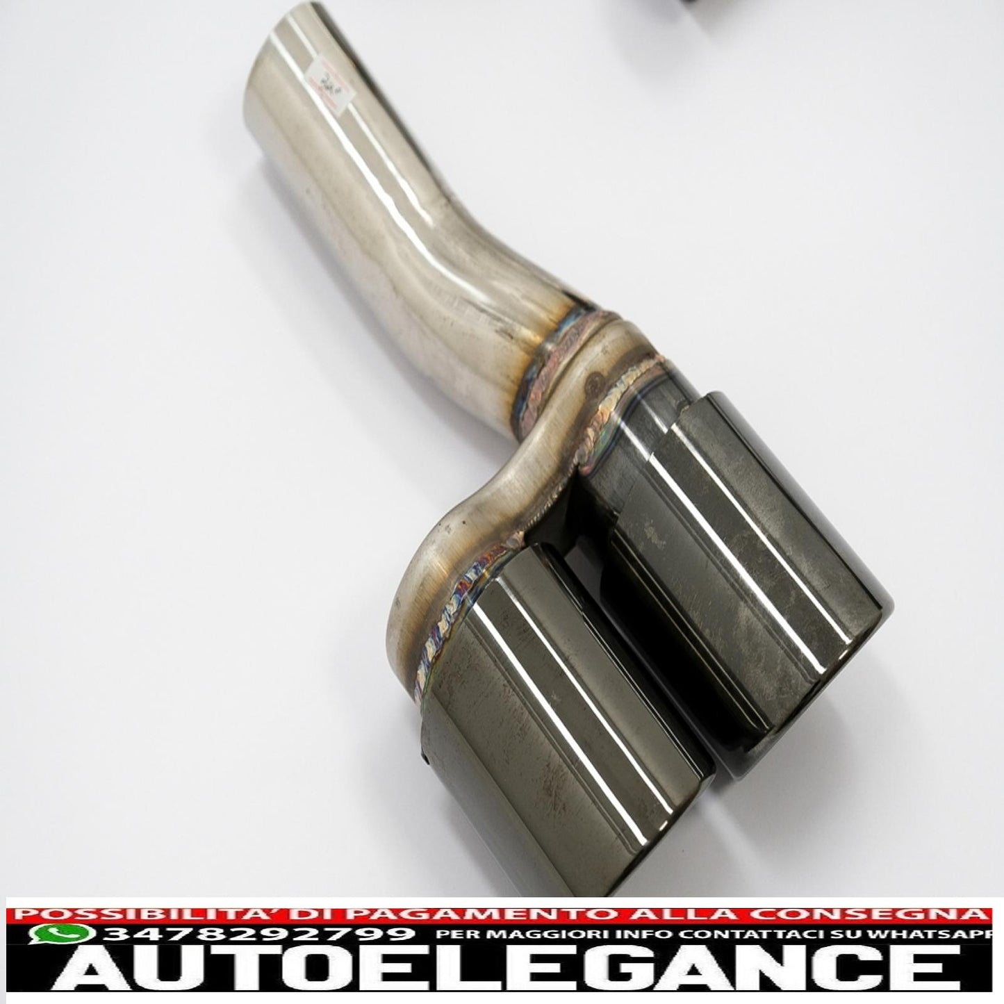 double exhaust tips black double exhaust tips suitable for bmw 3 series f30 f31 (2011-2018) m3 m sport design