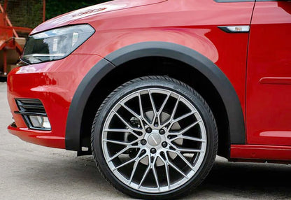 🔥1551 PARAFANGHI ALLARGATI ADATTI PER VW CADDY MK3 2015-2020 LOOK NERO OPACO🔥
