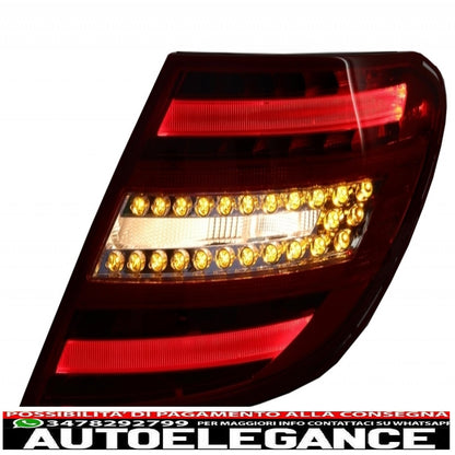 led rear lights suitable for mercedes c class w204 (2007-2012) restyling design