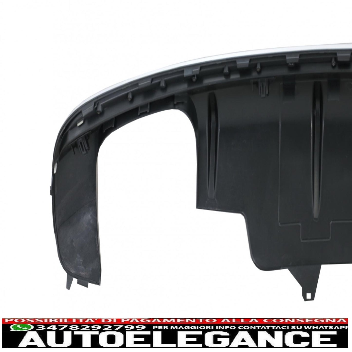 paraurti posteriore spoiler mantovana diffusore doppia uscita adatto per audi q5 8r facelift (2009-2016) paraurti s-line
