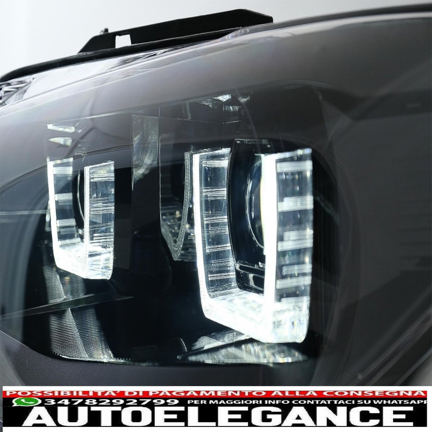 osram ledriving full led headlights suitable for bmw serie 1 f20 f21 (06.2011-03.2015) with direction indicators on the mirrors osram full ledriving dynamic sequential cornering lights