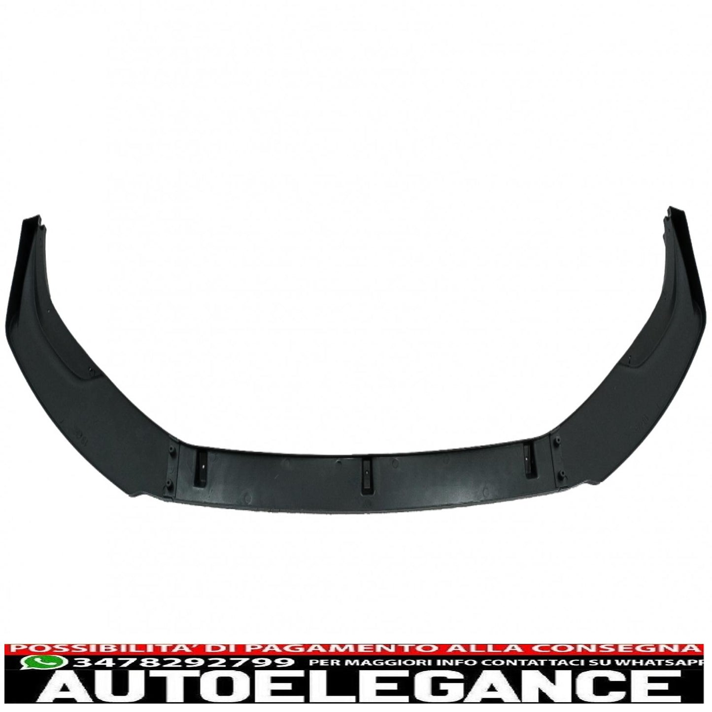 Front bumper additional spoiler suitable for audi a4 b9 8w (2016-2018) rs4 piano black design 