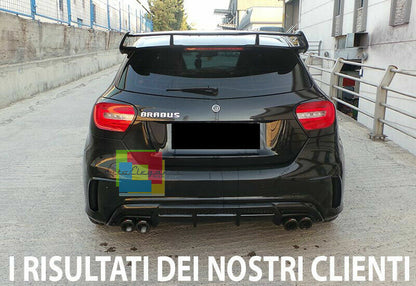MERCEDES A-CLASS W176 REAR BUMPER DIFFUSER GLOSSY ABS AMG B -
