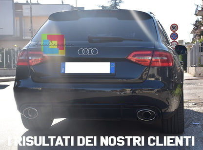 SPOILER TETTO ADATTO PER AUDI A4 B8 RS4 2007-2016 LOOK NERO LUCIDO