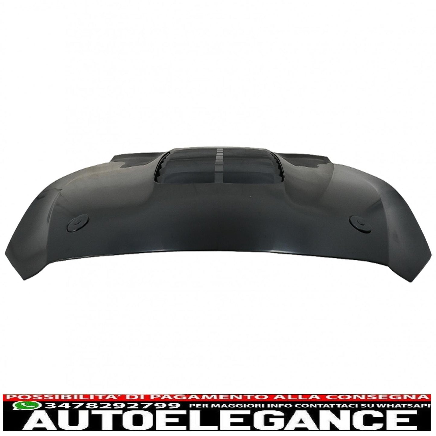 cofano cofano con prese d'aria adatto per ford mustang mk6 vi sesta generazione (2015-2017) design gt 500 AUTOELEGANCERICAMBI