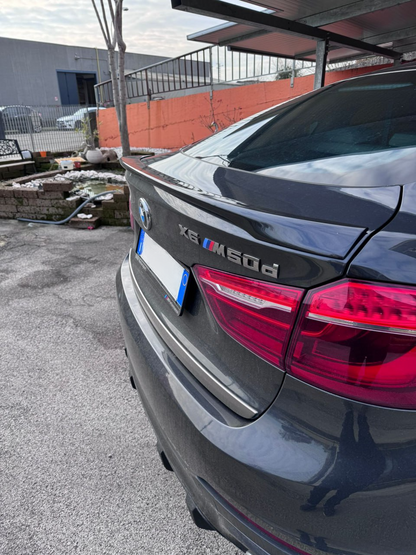SPOILER POSTERIORE ADATTO PER BMW X6 F16 2014-2019 LOOK M DESIGN GREZZO