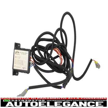 Coprifari neri led drl adatti per mercedes classe g w463 (1989-2012) g65 design con fari bi-xeno AUTOELEGANCERICAMBI