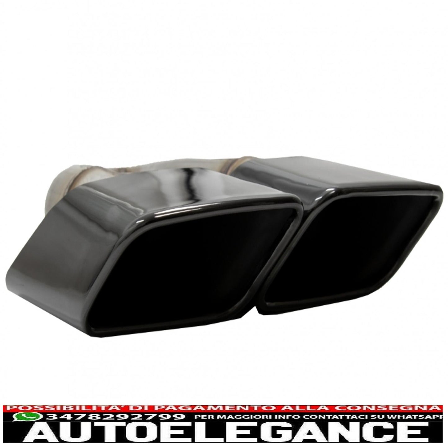 Terminali di scarico terminali di scarico adatti per audi q7 4m (2015-2019) sq7 design solo nero 3.0 benzina benzina