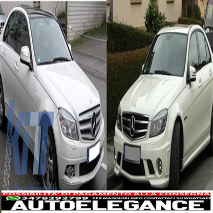 Complete mirror assembly suitable for mercedes c-class w204 (2007-2012) restyling design