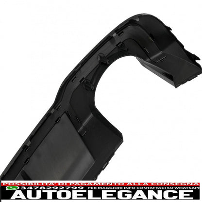 Diffusore mantovana paraurti posteriore con sistema di scarico completo adatto per audi a3 8v facelift (2016-2019) berlina cabrio rs3 solo design paraurti s-line pianoforte nero