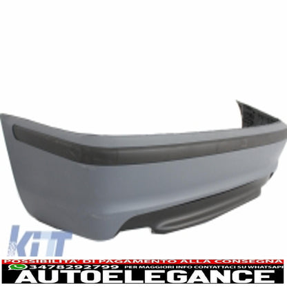kit carrozzeria adatto per bmw serie 3 e46 4d berlina (1998-2004) design m-technik con terminali di scarico