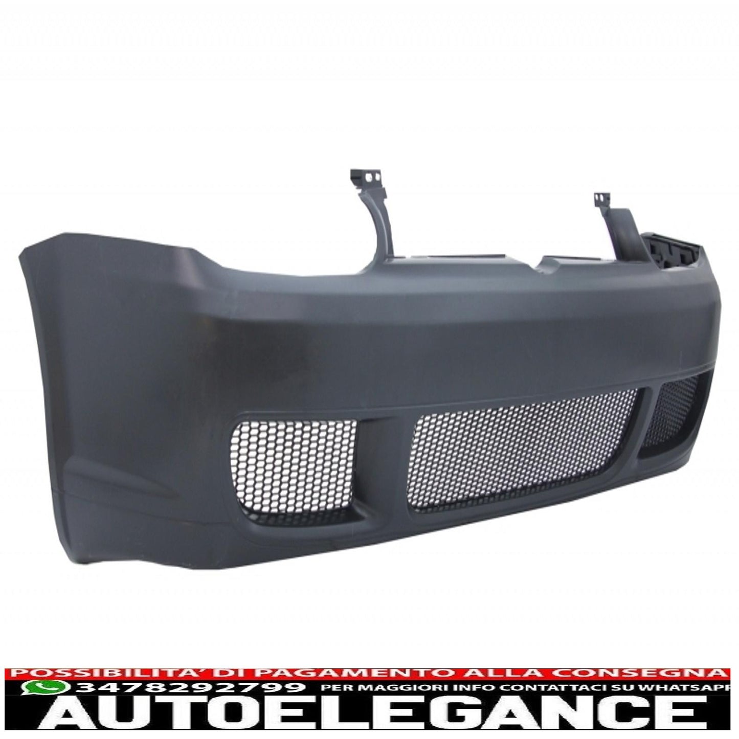 front bumper with spoiler and central grille suitable for vw golf iv 4 mk4 (1998-2004) look r32