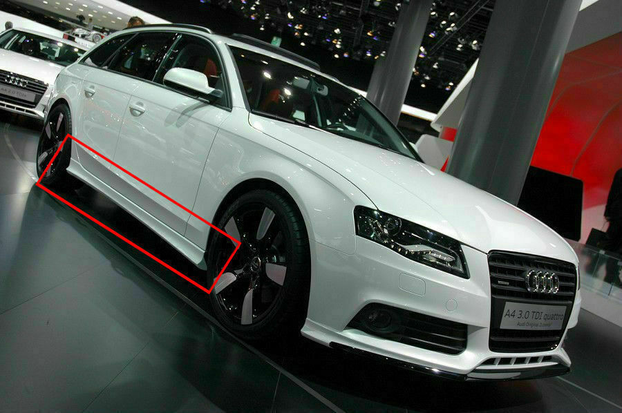 MINIGONNE ADATTE PER AUDI A4 B8 2007-2015 LOOK TUNING GREZZE DESIGN SPORTIVO