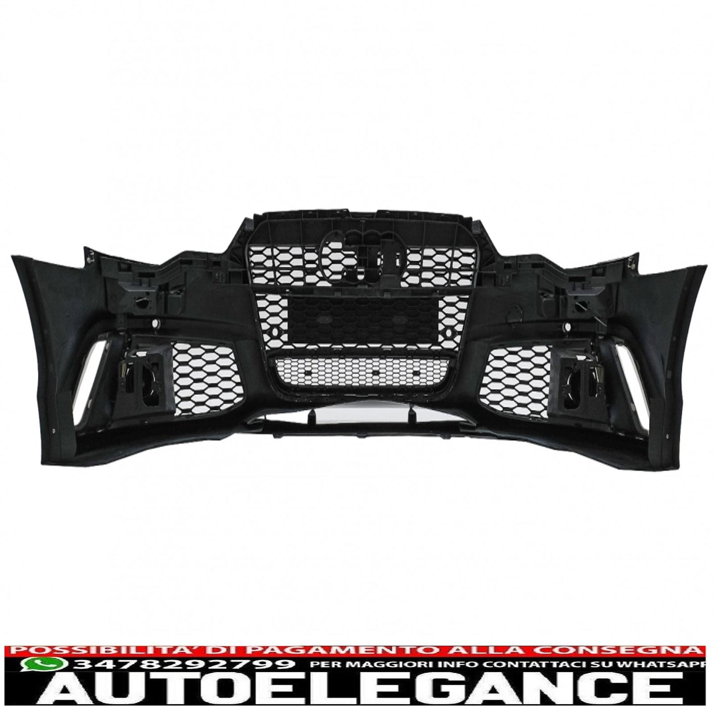 paraurti anteriore con griglia centrale adatto per audi a6 c7 4g (2011-2015) design rs6