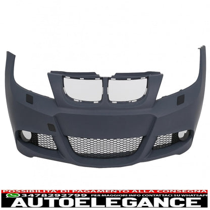 body kit suitable for bmw 3 series e90 (2005-2008) m-technik design with m-power exhaust silencer