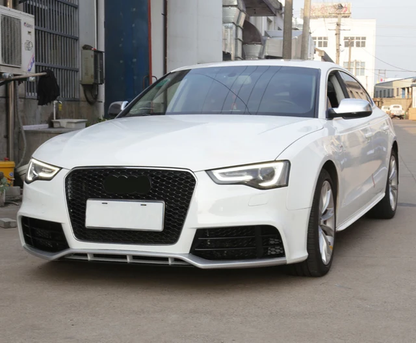 GRIGLIA ADATTA PER AUDI A5 2012-2015 LOOK RS5 BORDO SATINATO DESIGN SPORTIVO