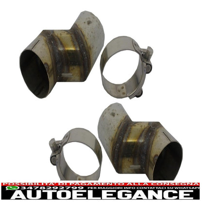 Rear bumper diffuser and tailpipes with LED taillights, dynamic black/smoke, suitable for audi a4 b8 avant pre facelift (2007-2011) RS4 design