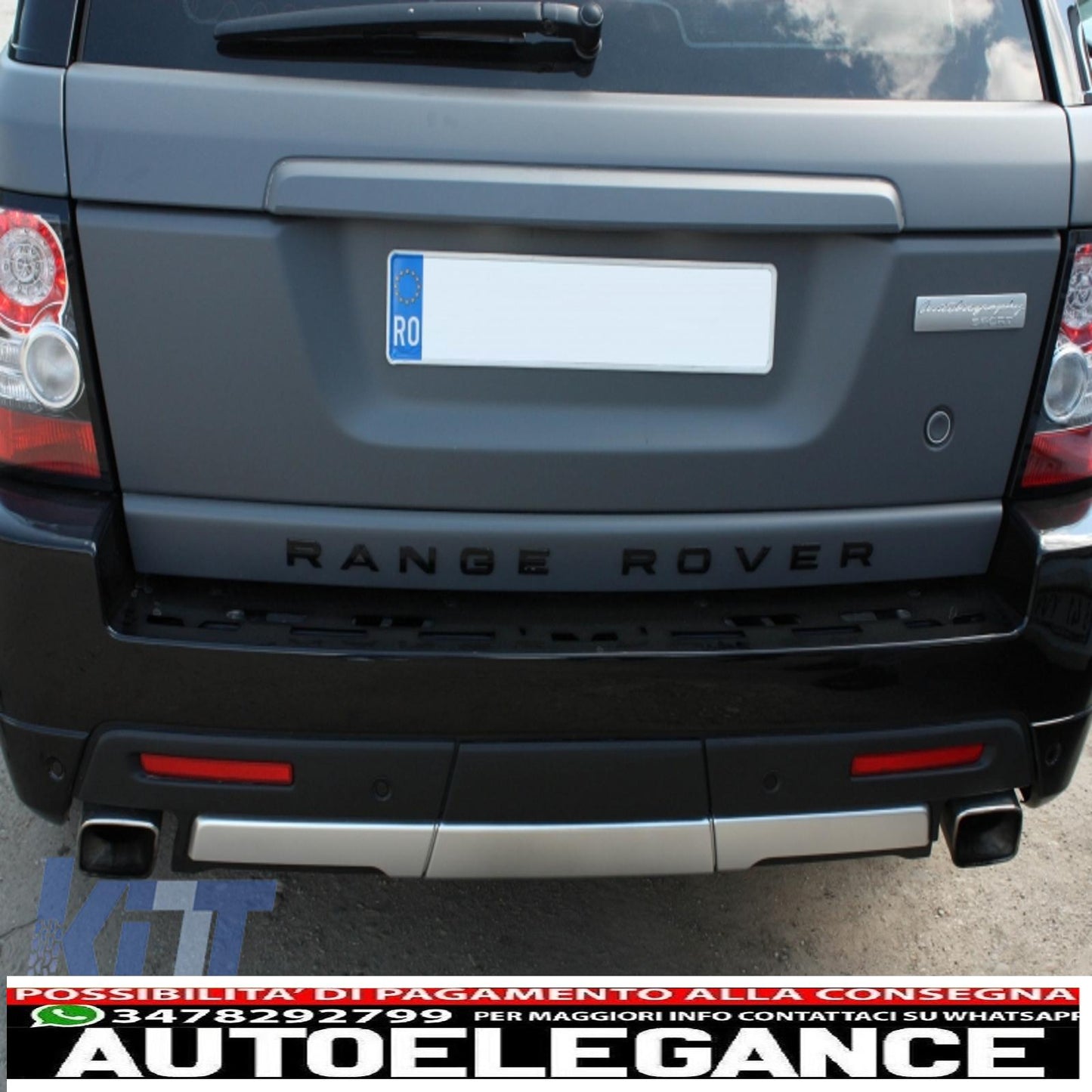 Rear Bumper Protector Sill Kick Plate Cover Aluminium Fit For Land Range Rover Sport L320 (2005-2013) Tailgate Boot Liner