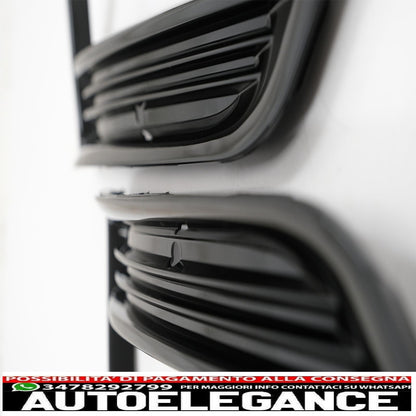 griglie laterali paraurti anteriore adatto per vw golf vii 7 (2013-2017) r-line design pianoforte nero