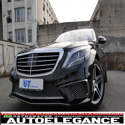 body kit suitable for mercedes s class w222 (2013-06.2017) design s65 with pdc