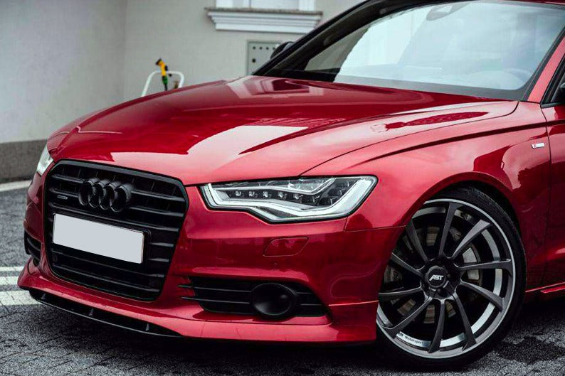 SOTTO PARAURTI ANTERIORE ADATTO PER AUDI A6 4G C7 2011-2014 LOOK TUNING GREZZO