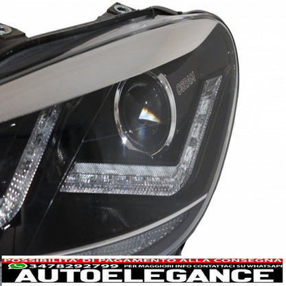 griglia anteriore adatta per vw golf vi (2008-2012) con fari allo xeno osram luci di svolta sequenziali dinamiche a led cromate design r20