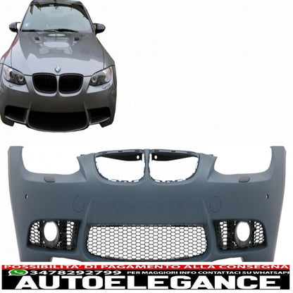 front bumper suitable for bmw 3 series e92 e93 coupe cabrio (2006-2009) without headlights 