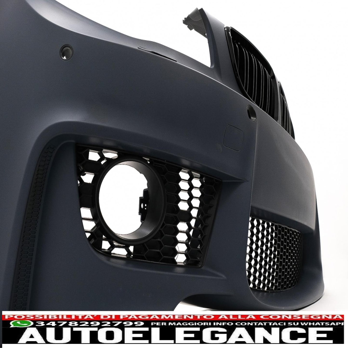 front bumper suitable for bmw 1 series e81 e82 e87 e88 (2004-2011) design 1m with sra pdc 