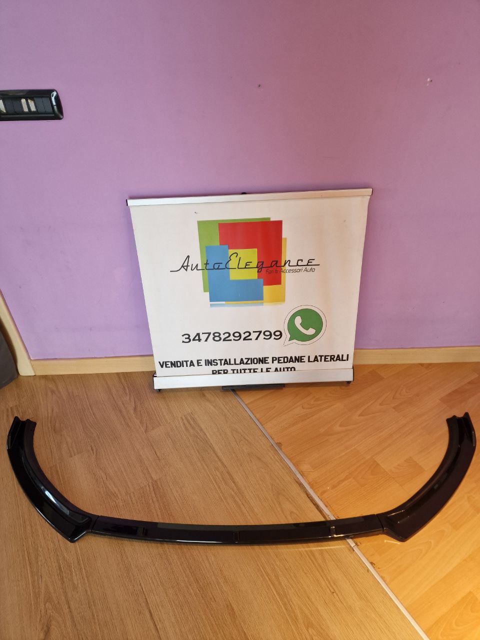 SPLITTER POLO AW1 2017+ STANDARD LOOK EVO NERO LUCIDO