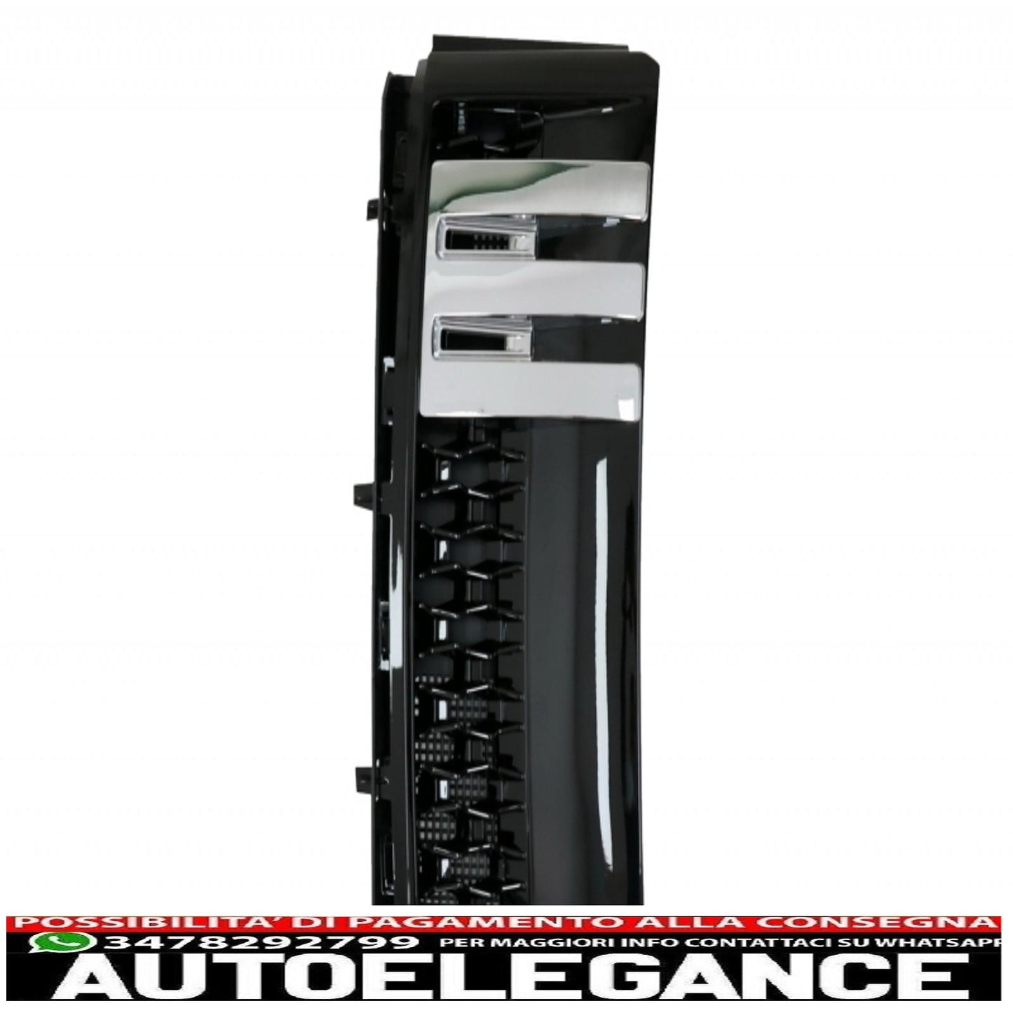 griglia centrale con prese d'aria laterali adatta per land rover vogue iii l322 (2010-2012) all black autobiography supercharged edition