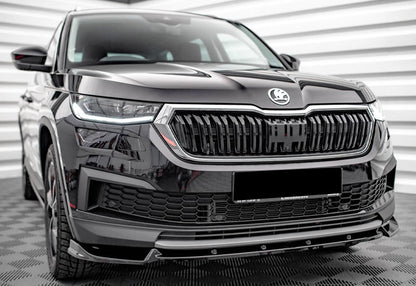 SPLITTER SUITABLE FOR SKODA KODIAQ MK1 FACELIFT 2021+ STANDARD GLOSSY BLACK