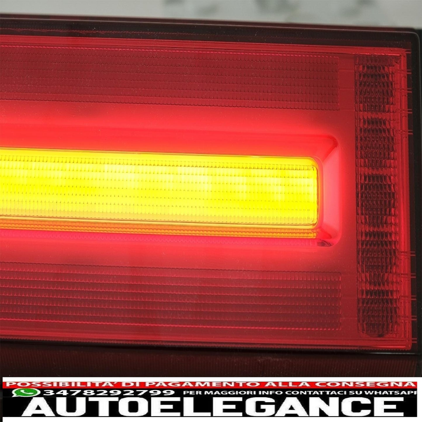 led rear lights light bar suitable for mercedes g class w463 (2008-2017) restyling 2018 dynamic design sequential cornering lights smoke red