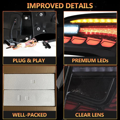 Fanali posteriori a LED per Tesla Model 3/Y 2017-2023 Ambra Indicatore di direzione