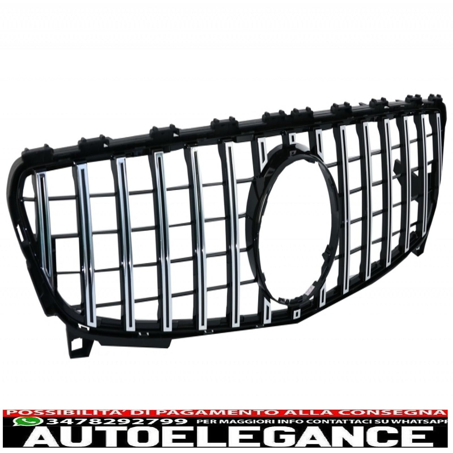 body kit with grille suitable for mercedes a-class w176 (2012-2018) restyling a45 design