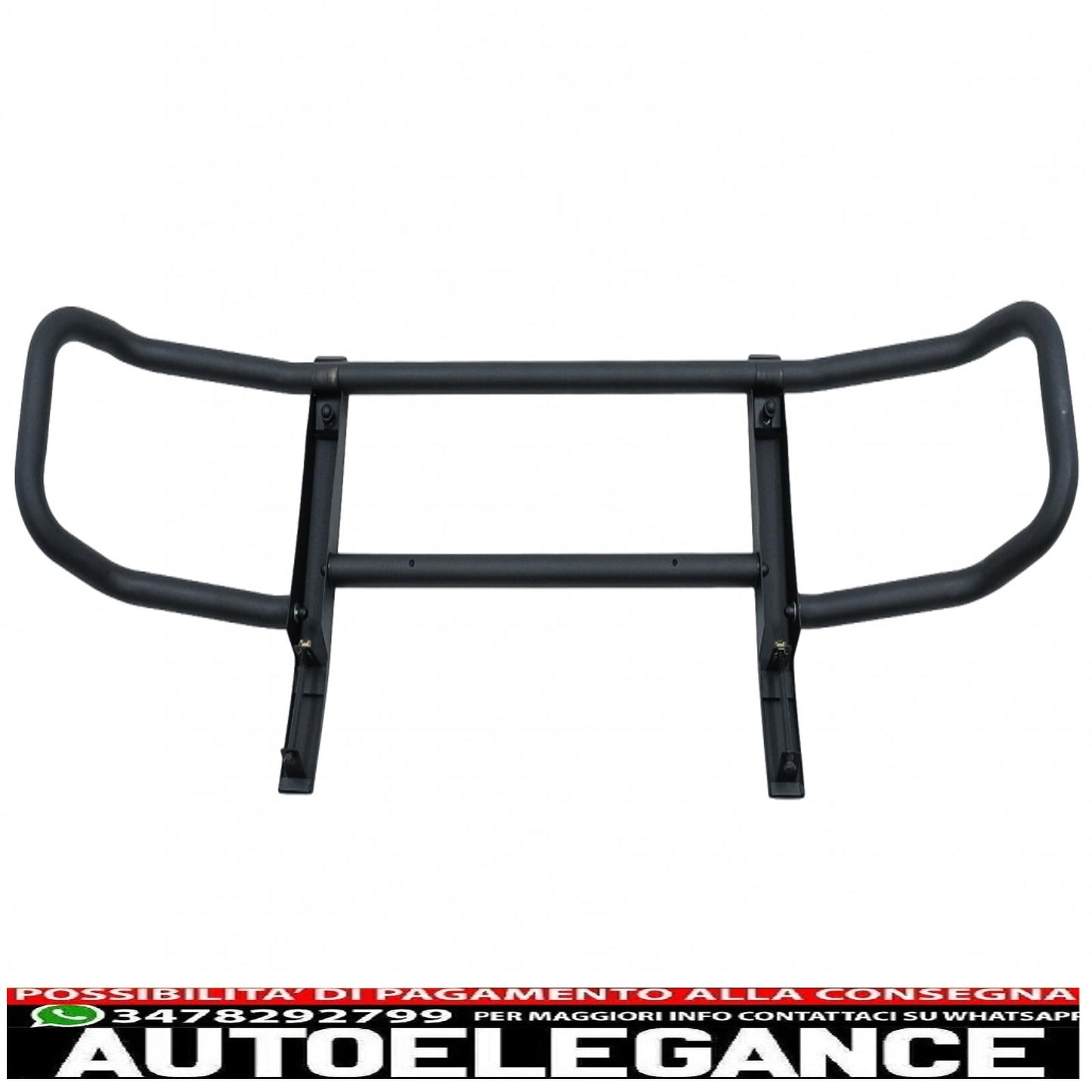 Bullbar adatto per mercedes classe g w463 (1989-2018) nero solo per paraurti g63 g65 AUTOELEGANCERICAMBI
