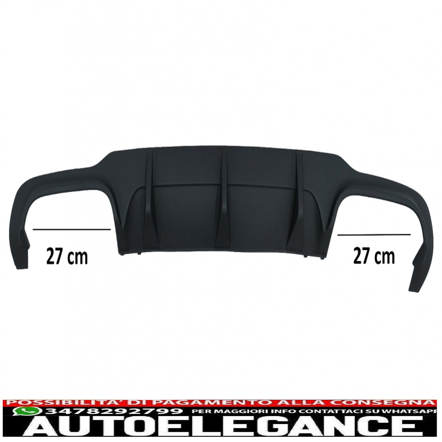 Diffusore d'aria per mantovana paraurti posteriore adatto per mercedes classe c w204 c204 amg sport line (2012-2014) limousine coupé