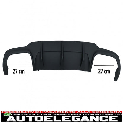 Diffusore d'aria per mantovana paraurti posteriore adatto per mercedes classe c w204 c204 amg sport line (2012-2014) limousine coupé