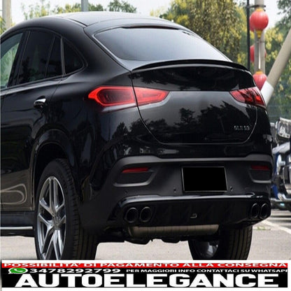 Trunk lid spoiler suitable for mercedes gle coupe c167 (2020-up) piano black 