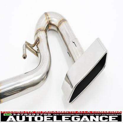 diffusore d'aria a doppia uscita per bmw serie 5 f10 (2011-2017) con sistema di scarico m-technik 550i design