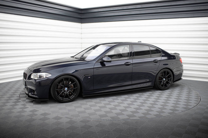SOTTO MINIGONNE ADATTE PER BMW SERIE 5 F10 F11 MSPORT M5 NERO LUCIDO