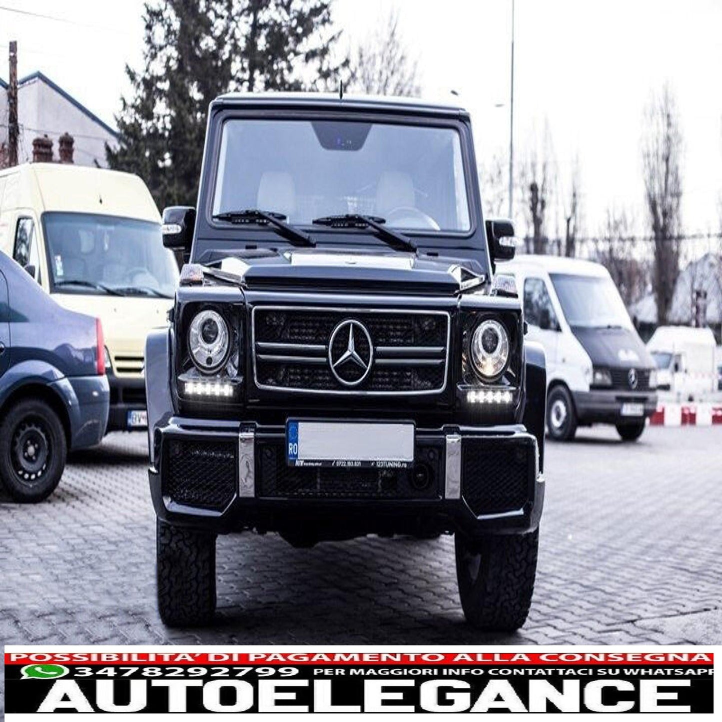 Paraurti anteriore per MERCEDES Classe G W463 1989-2017 G65 Look