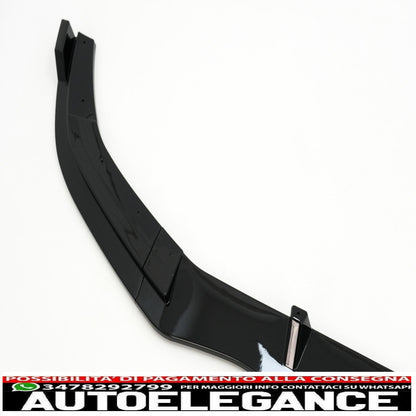 Estensione del labbro dello spoiler del paraurti anteriore adatta per mercedes classe e w212 s212 facelift sport line (2013-2016) nero pianoforte