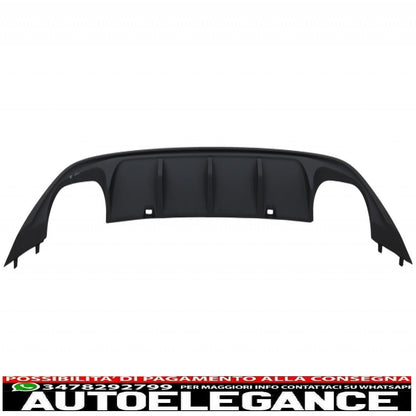 impianto di scarico completo con diffusore aria paraurti posteriore adatto per vw golf 7 vii mk7 (2013-2017) abt design