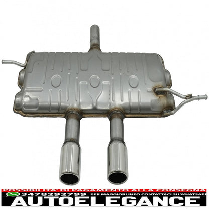 diffusore mantovana paraurti posteriore con impianto di scarico completo adatto per vw golf 6 vi (2008-2012) r20 look solo per paraurti standard