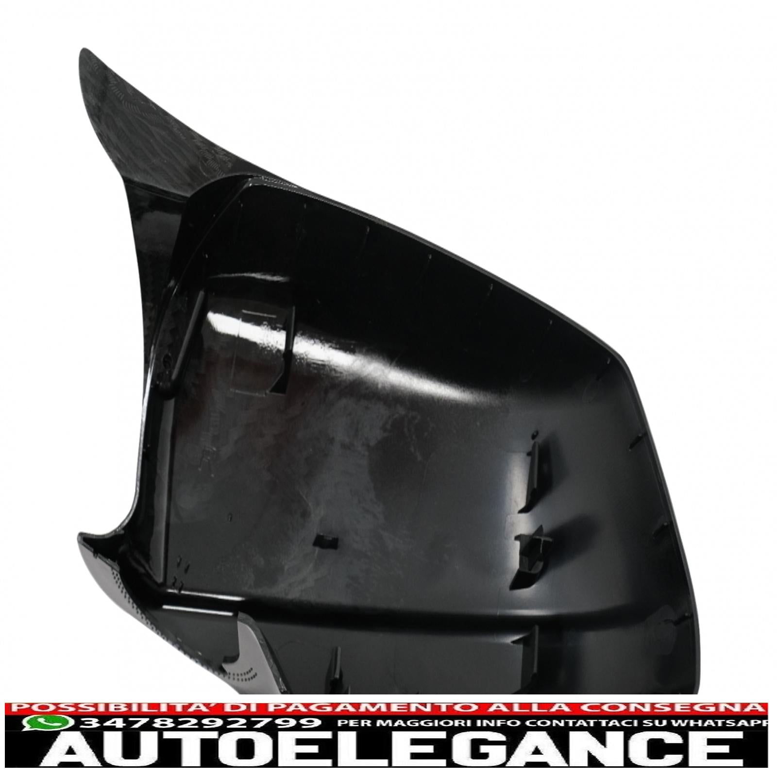 Calotte specchietti adatte per bmw serie 5 f10 f11 f18 non lci (07.2010-2013) carbon look m design AUTOELEGANCERICAMBI