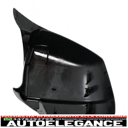 Calotte specchietti adatte per bmw serie 5 f10 f11 f18 non lci (07.2010-2013) carbon look m design AUTOELEGANCERICAMBI