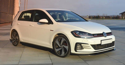 SPLITTER ADATTO PER VW GOLF 7.5 GTI GTD RLINE 2017-2019 LOOK NERO LUCIDO V1